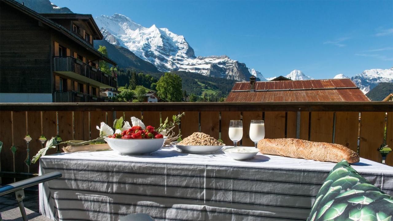 Les Residences Waldbort Wengen Bagian luar foto